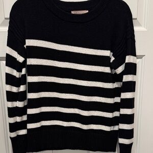 Philosophy Striped Black and White Sweater